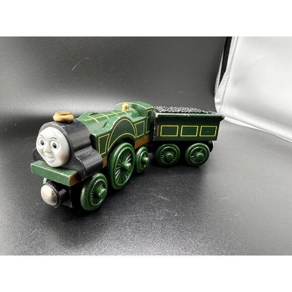 Thomas Wooden Railway Emily With Tender Vtg 2003 Train Engine - Picture 1 of 10